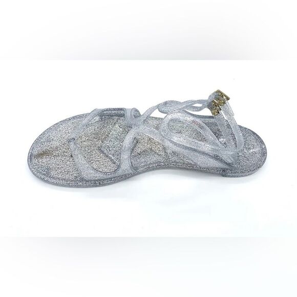 Jimmy Choo • Lance silver jelly sandals - Picture 2 of 10